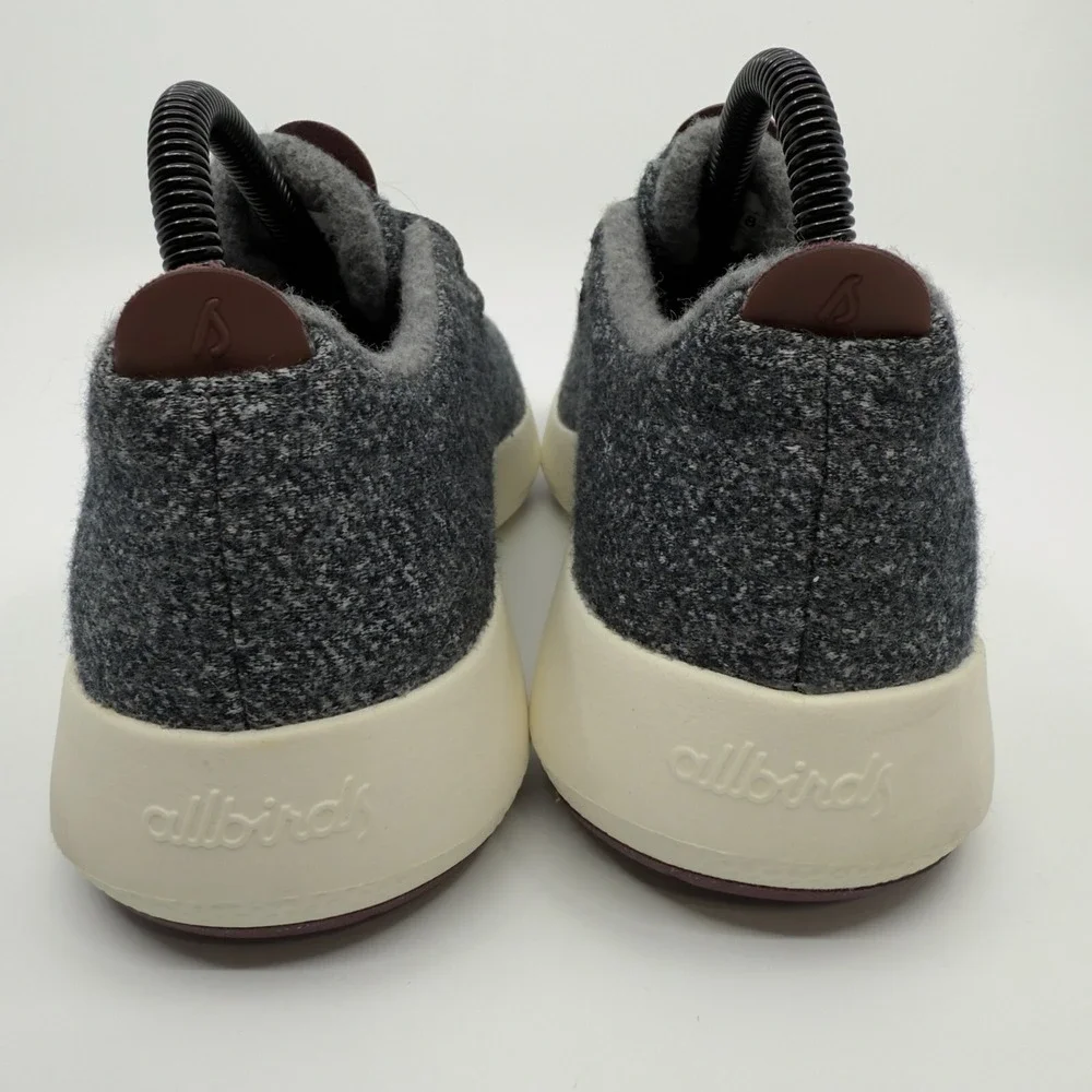 Allbirds Wool Runner Mizzles Womens 8 Gray Grey Off White‎ Running Shoes Lace Up